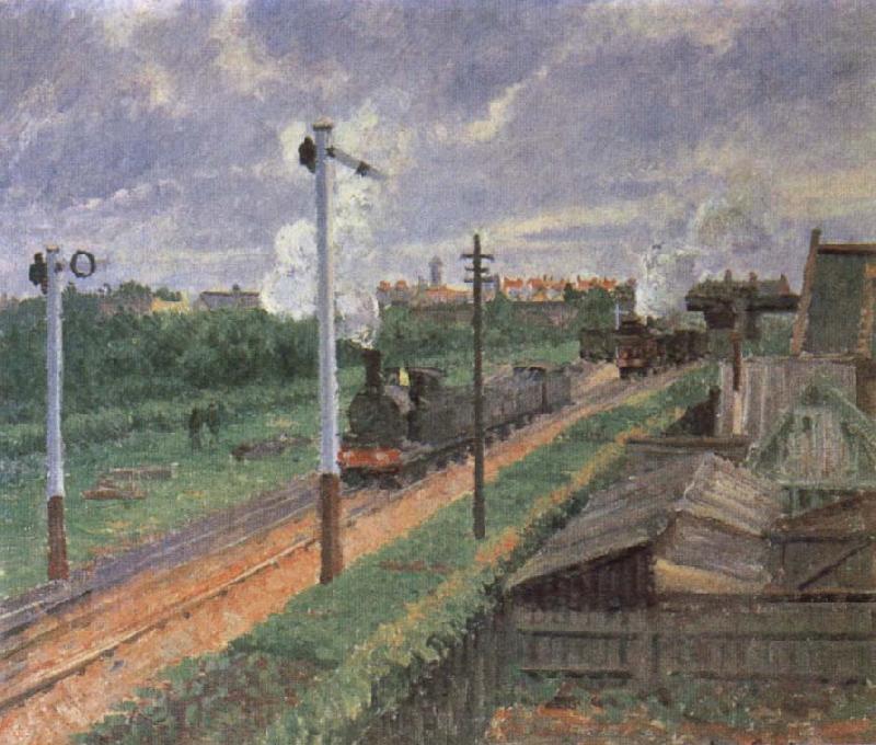 Camille Pissarro The Train Spain oil painting art
